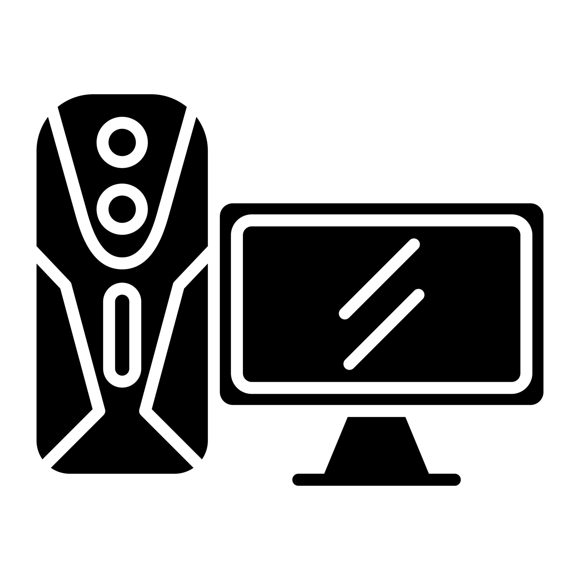 gaming-pc-glyph-icon-vector